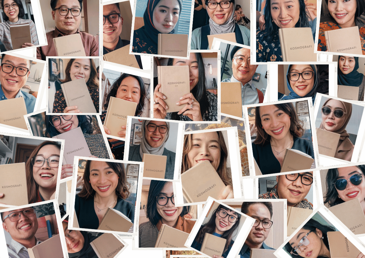 Contoh collage hasil Analisis Kosmografi Natalie Lau